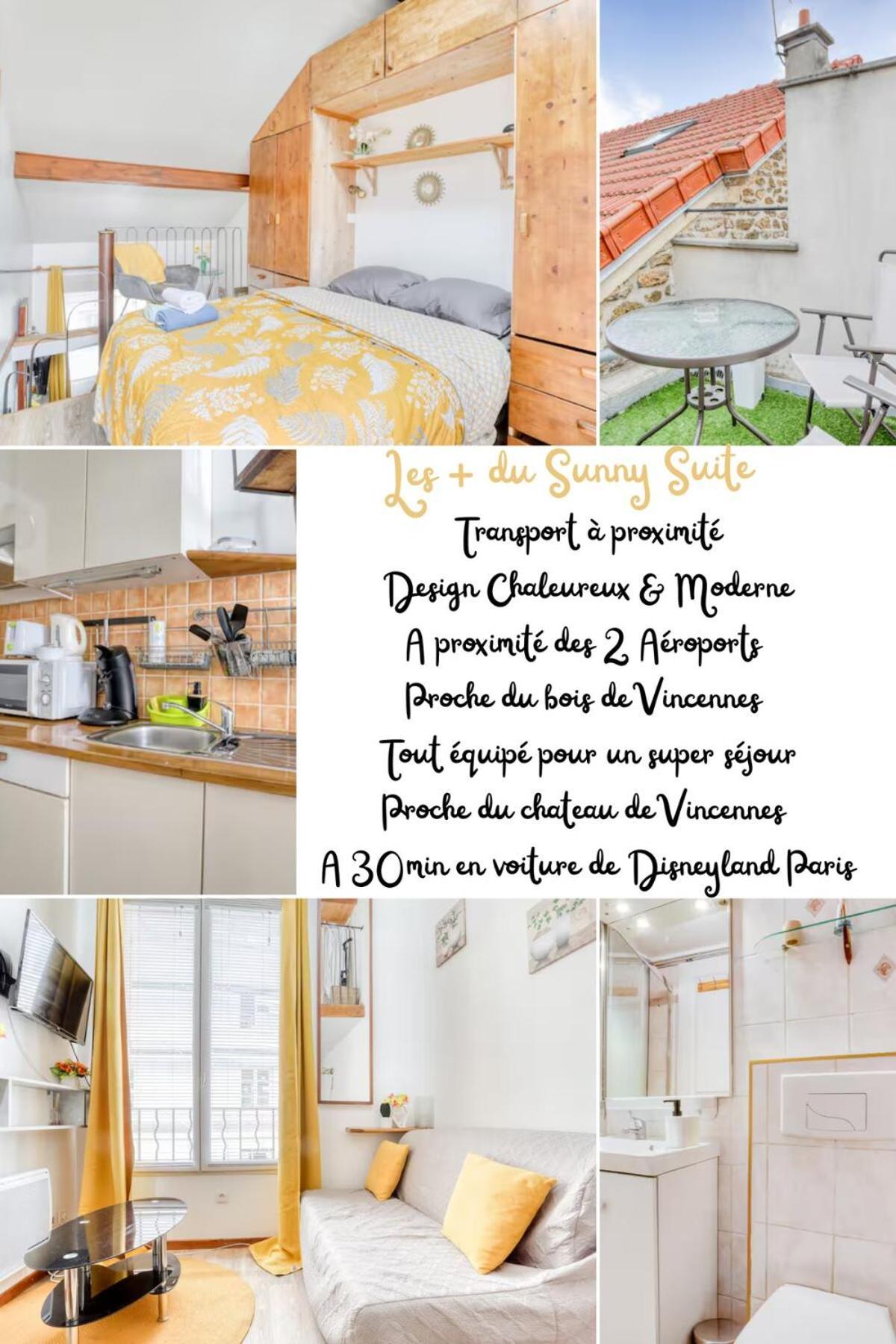 Sunny Suite-Proche Paris & Disney Fontenay-sous-Bois Kültér fotó